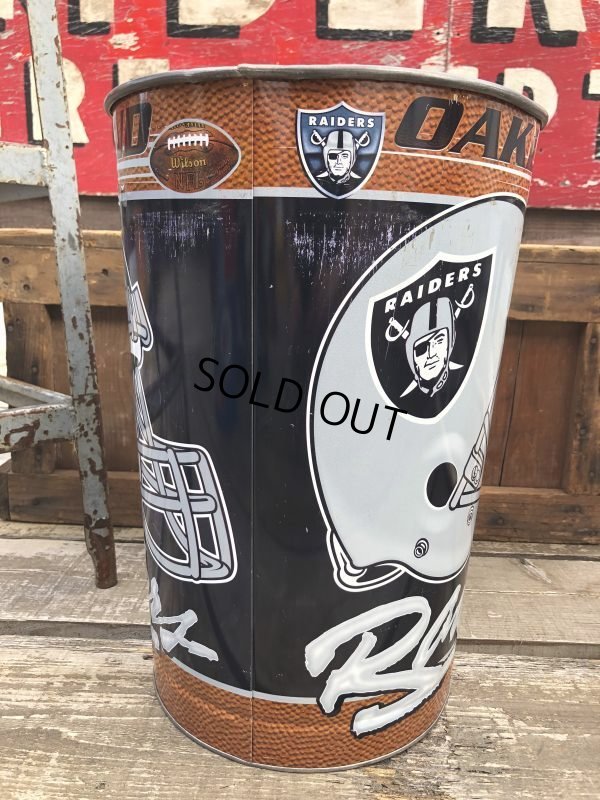 画像4: Vintage NFL Oakland Raiders Trush Can (B100)