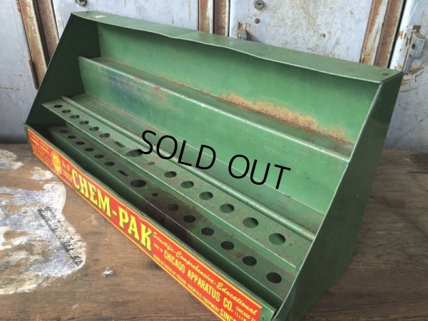 画像4: Vintage Chem-Pak Chemistry Store DIsplay Metal Rack (B103)