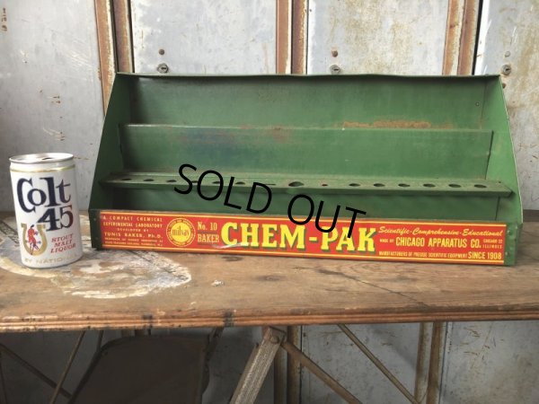画像13: Vintage Chem-Pak Chemistry Store DIsplay Metal Rack (B103)