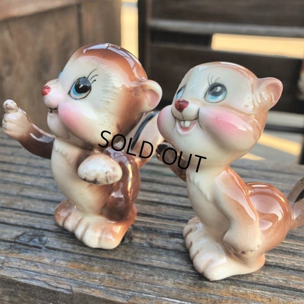 画像6: Vintage Japan Squirrel Chipmunk Salt and Pepper Shakers (B756)