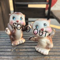 Vintage Japan Squirrel Chipmunk Salt and Pepper Shakers (B756)