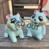 Vintage Japan Panda Bear Salt and Pepper Shakers (B757)