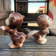 画像4: Vintage Japan Squirrel Chipmunk Salt and Pepper Shakers (B756)