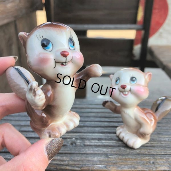 画像9: Vintage Japan Squirrel Chipmunk Salt and Pepper Shakers (B756)