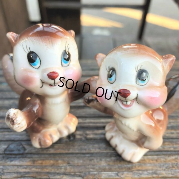 画像8: Vintage Japan Squirrel Chipmunk Salt and Pepper Shakers (B756)