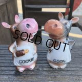 Vintage Japan Hippo Salt and Pepper Shakers (B759)