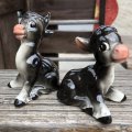 Vintage Japan Donkey Salt and Pepper Shakers (B761)