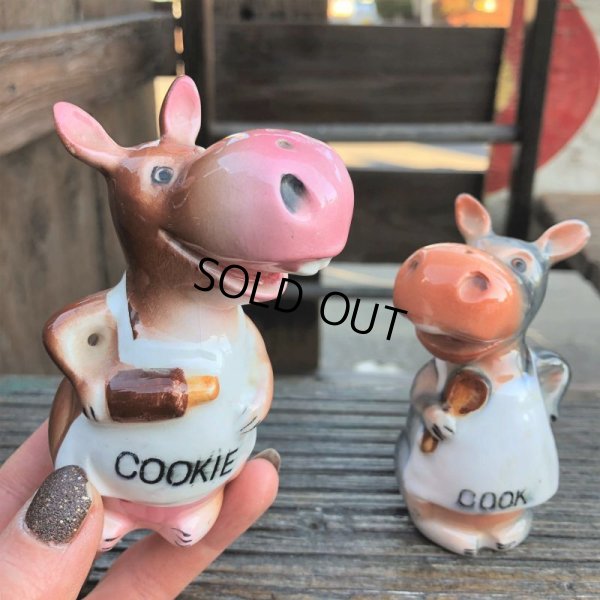 画像9: Vintage Japan Hippo Salt and Pepper Shakers (B759)
