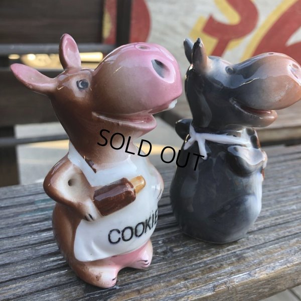 画像6: Vintage Japan Hippo Salt and Pepper Shakers (B759)
