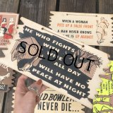 50s Vintage Comic Card Plak Sign (B110)
