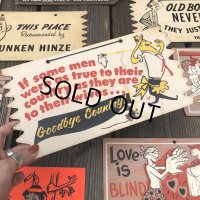 50s Vintage Comic Card Plak Sign (B104)