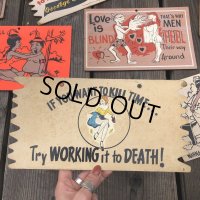 50s Vintage Comic Card Plak Sign (B106)