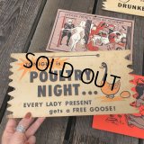 50s Vintage Comic Card Plak Sign (B107)