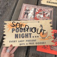 50s Vintage Comic Card Plak Sign (B107)