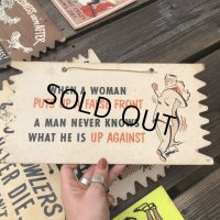 50s Vintage Comic Card Plak Sign (B109)