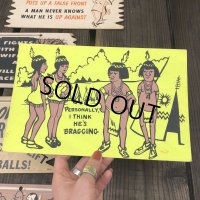 50s Vintage Comic Card Plak Sign (B112)