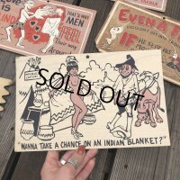 50s Vintage Comic Card Plak Sign (B113)