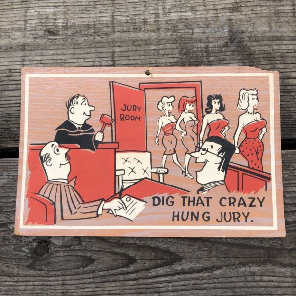 画像2: 50s Vintage Comic Card Plak Sign (B116)