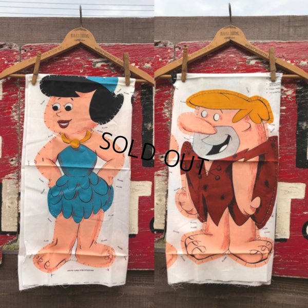 画像1: Vintage The Flintstones Fabric Pillow Doll Kit B&B (B123)