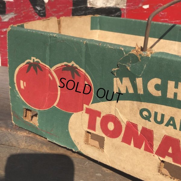 画像6: Vintage Grocery Store Tomato Handy Basket (B129)