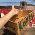 Vintage Grocery Store Okra Handy Basket (B127)