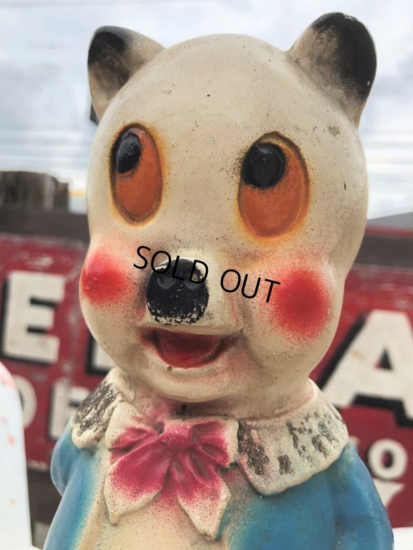 画像2: Vintage Chalkware Carnival Prize  Porky Pig Coin Bank (B133)