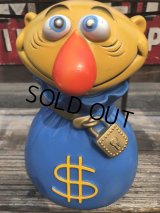 Vintage Play Pal Bank ＄ Mr.Money Bags (B135) 