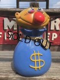 Vintage Play Pal Bank ＄ Mr.Money Bags (B136)