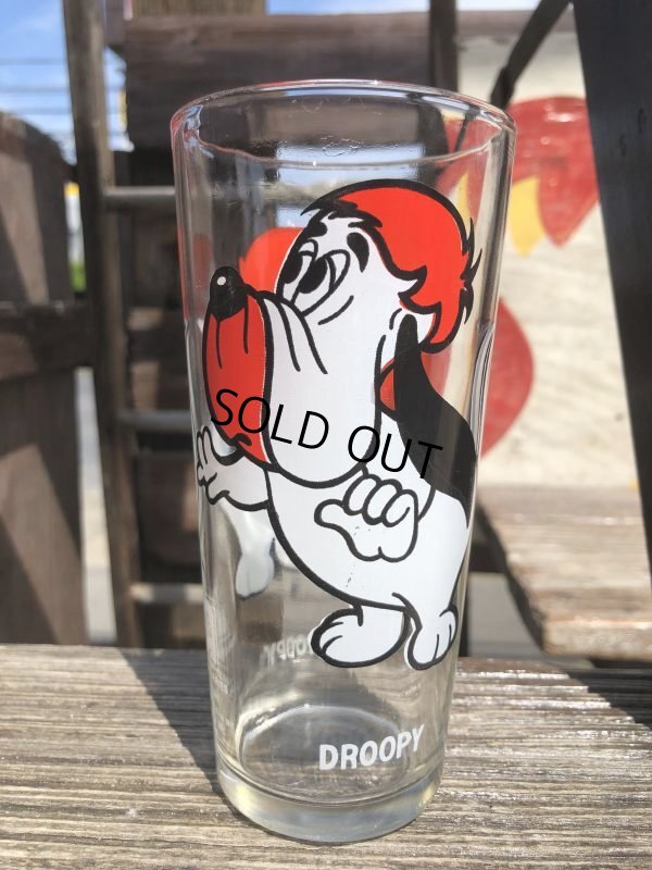 画像1: 70s Vintage Pepsi Glass Tom & Jerry Droopy (B140)