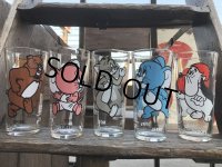70s Vintage Pepsi Glass Tom & Jerry SET (B137)