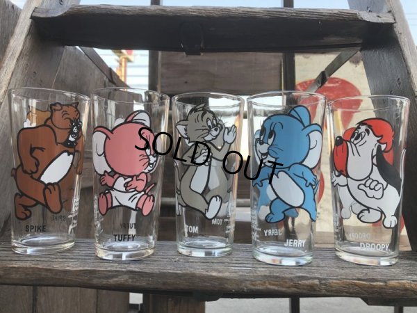 画像1: 70s Vintage Pepsi Glass Tom & Jerry SET (B137)