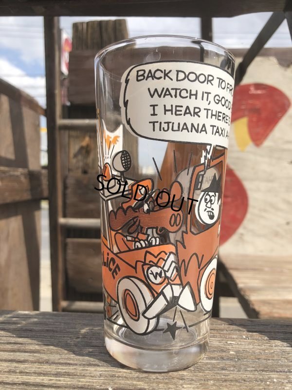 画像2: 70s Vintage Pizza Hut Glass Bullwinkle and Boris (B147)