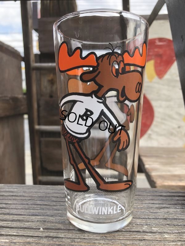 画像1: 70s Vintage Pepsi Glass Bullwinkle (B145)