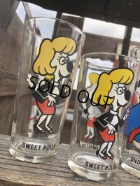 70s Vintage Pepsi Glass Sweet Polly Small Size (B157)