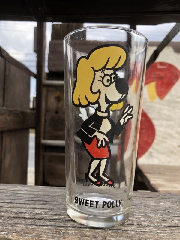 画像1: 70s Vintage Pepsi Glass Sweet Polly (B158)