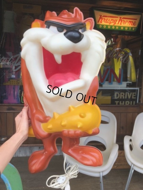 画像13: Vintage Looney Tunes TAZ Wall Decor Lighted (B162)