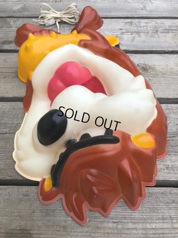 画像14: Vintage Looney Tunes TAZ Wall Decor Lighted (B162)