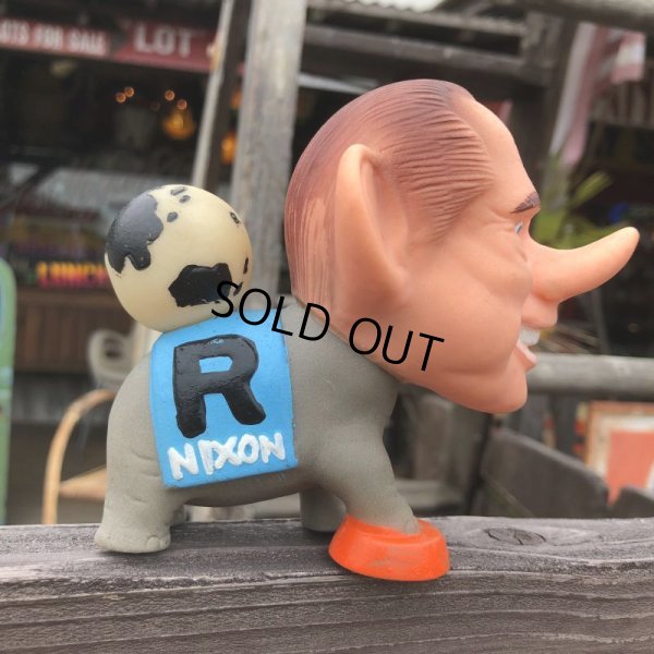 画像4: 60s Vintage Richard Nixon GOP Republican Elephant Vinyl Doll (B169)