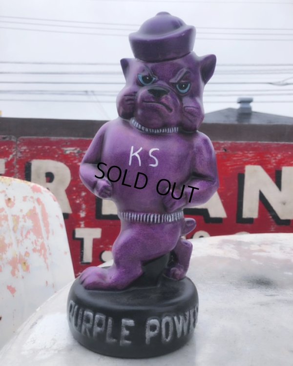 画像1: Vintage KSU Wildcats Purple Power Statue (B205)