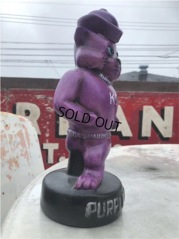 画像2: Vintage KSU Wildcats Purple Power Statue (B205)