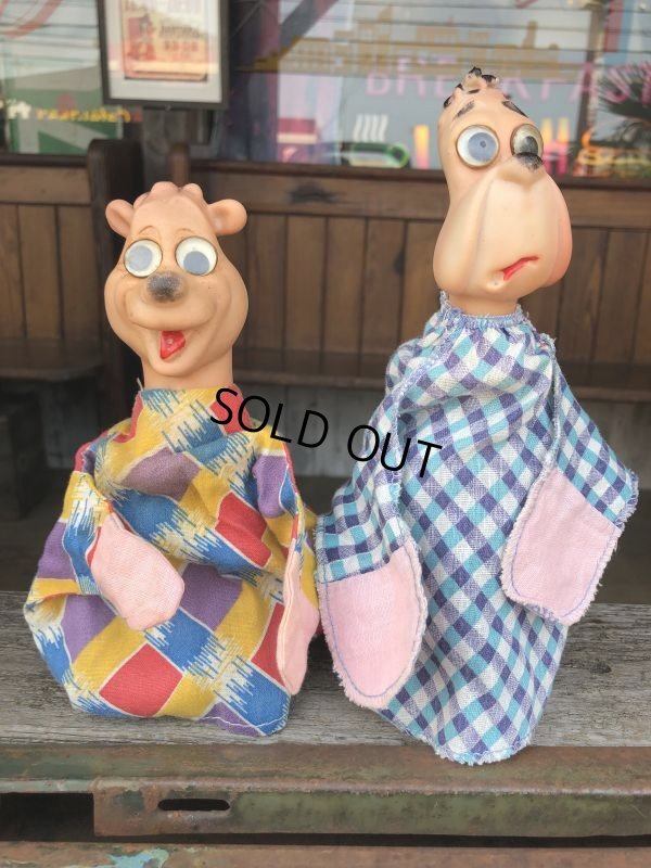 画像8: Vintage Hand Puppet Barny Bear Googly Eyed (B211)