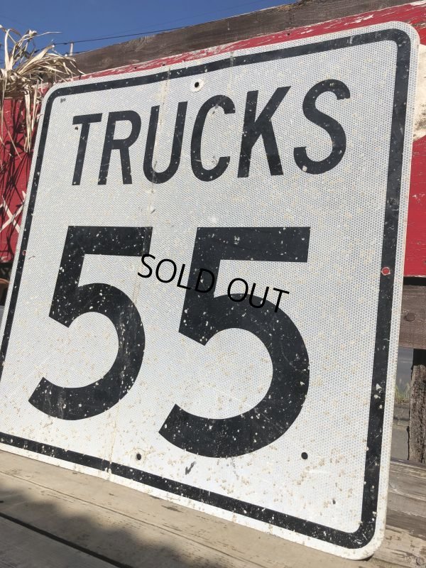 画像2: Vintage Road Sign TRUCKS 55  (B232) 