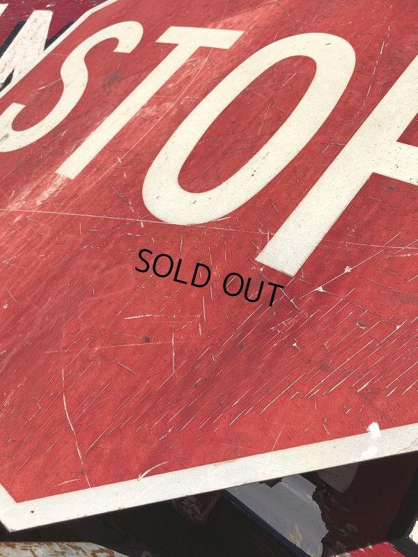 画像7: Vintage Road Sign STOP (B252)