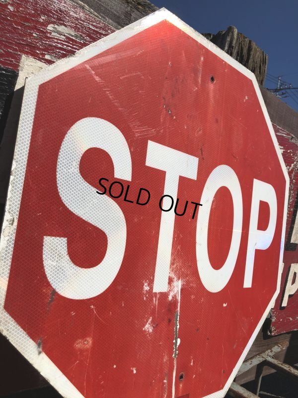 画像7: Vintage Road Sign STOP (B248)