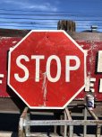 画像1: Vintage Road Sign STOP (B250)  (1)