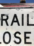 画像9: Vintage Road Sign TRAIL CLOSED (B244) 