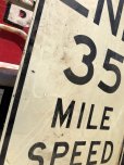 画像6: Vintage Road Sign END 35 MILE SPEED (B242) 