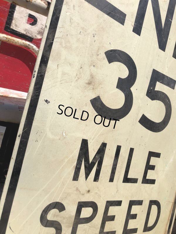 画像6: Vintage Road Sign END 35 MILE SPEED (B242) 