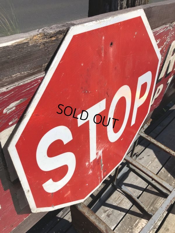 画像3: Vintage Road Sign STOP (B248)
