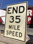画像2: Vintage Road Sign END 35 MILE SPEED (B242)  (2)
